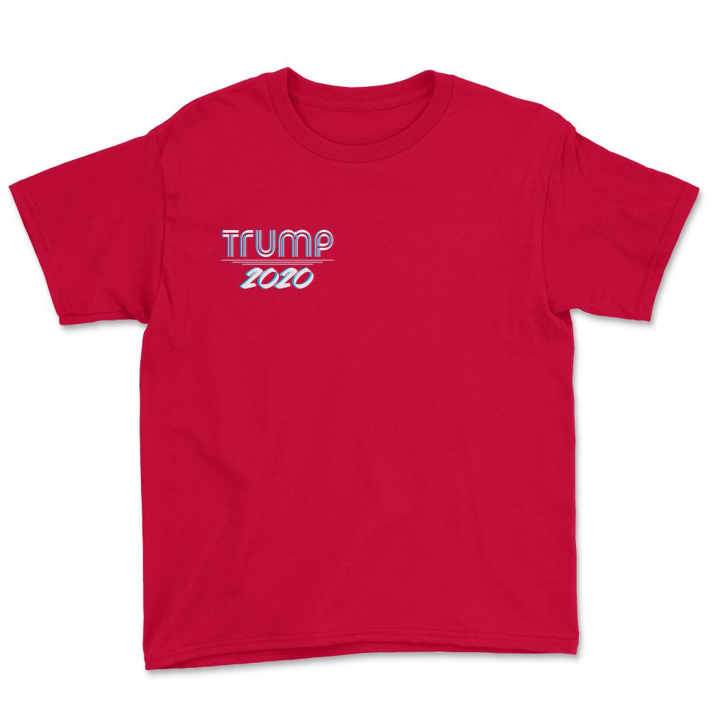 Trump 2020 3D Effect - Youth Tee - Red