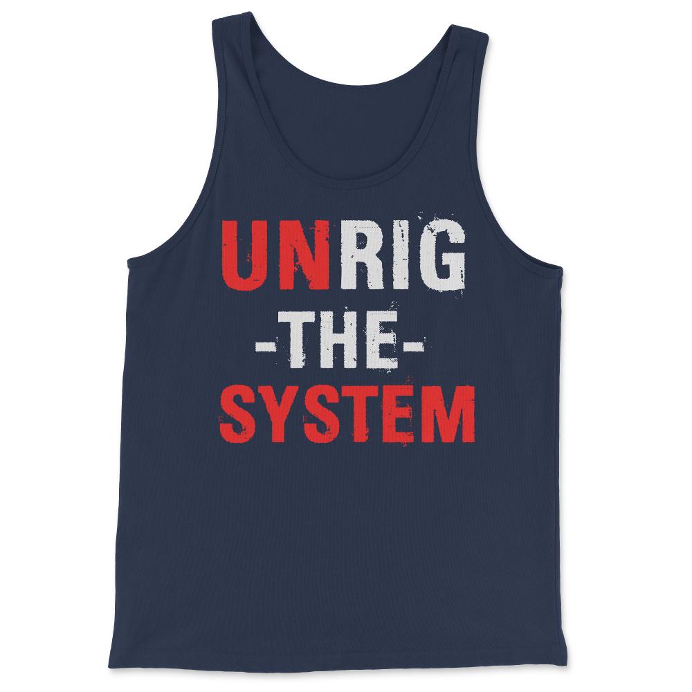 Unrig The System - Tank Top - Navy