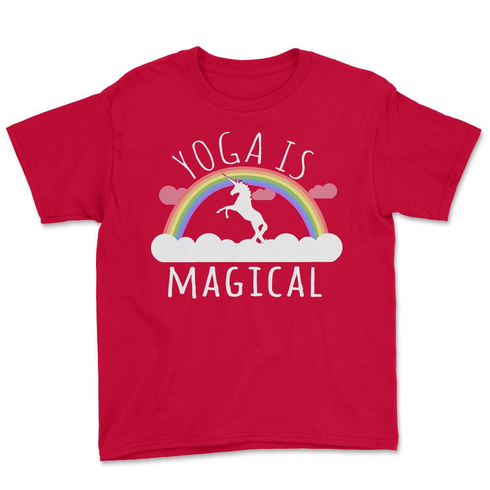 Yoga Is Magical - Youth Tee - Red