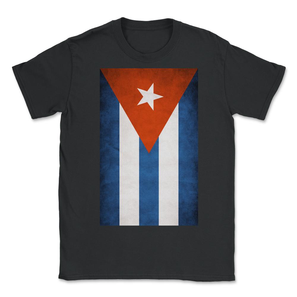 Flag Of Cuba - Unisex T-Shirt - Black