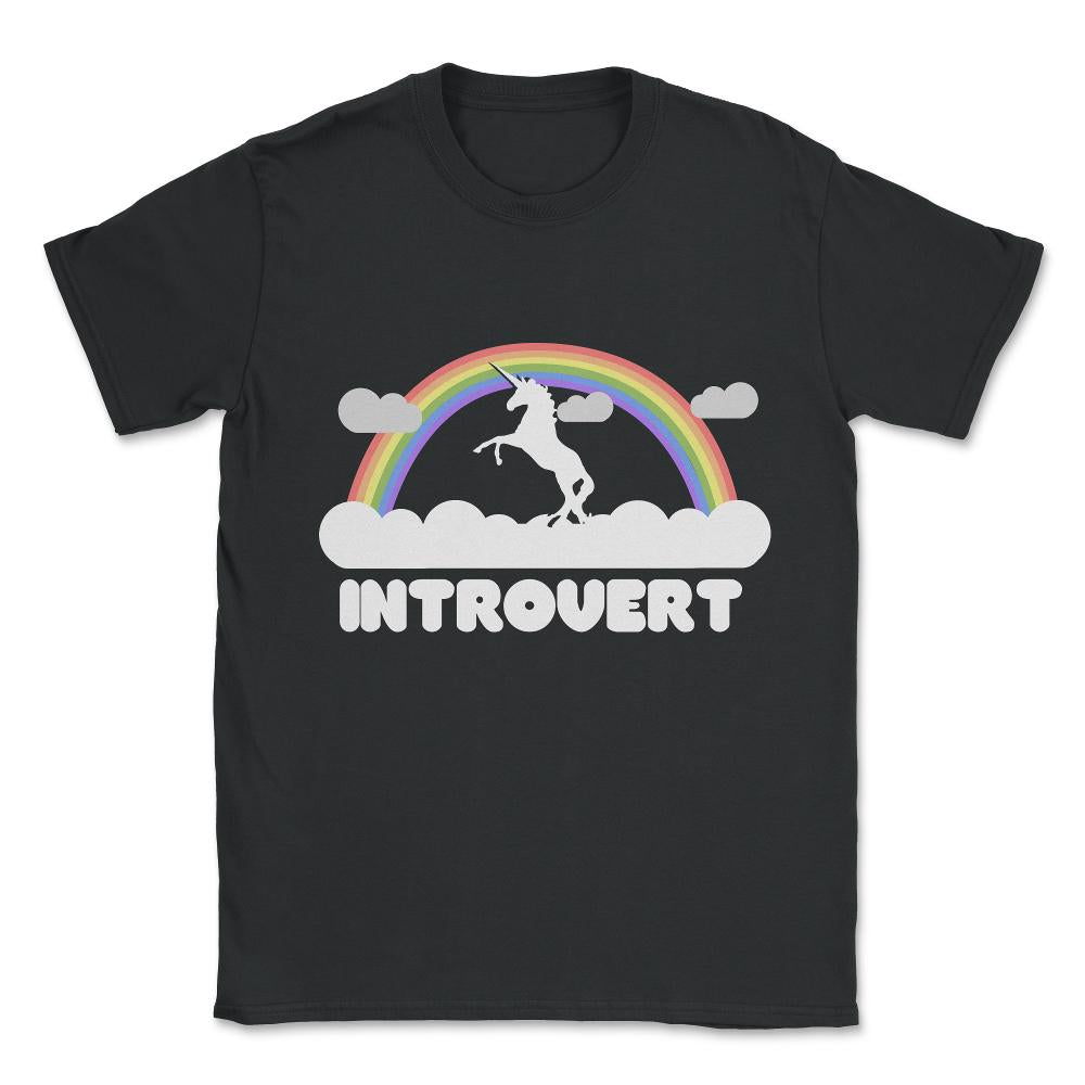Introvert Unisex T-Shirt - Black