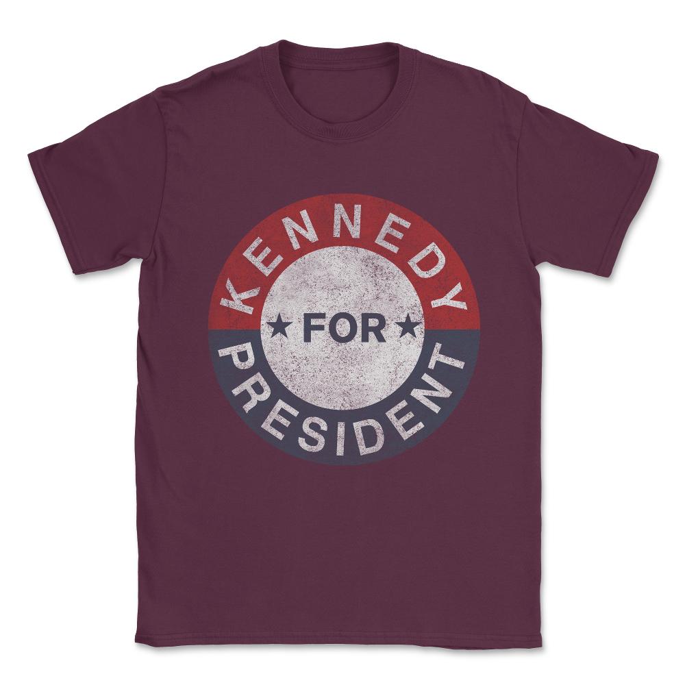 Vintage JFK Kennedy For President 1960 Unisex T-Shirt - Maroon