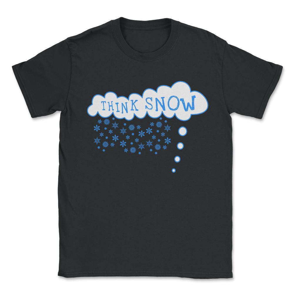Think Snow Unisex T-Shirt - Black