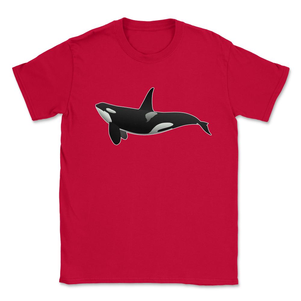 Orca Killer Whale Unisex T-Shirt - Red