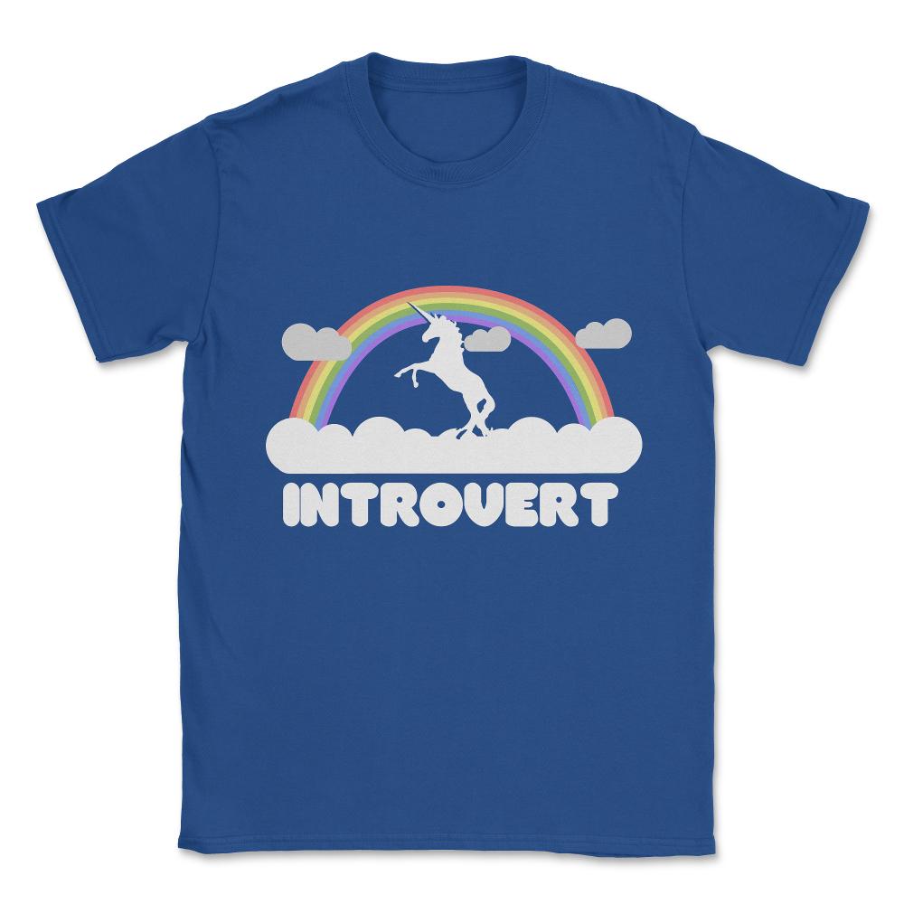 Introvert Unisex T-Shirt - Royal Blue