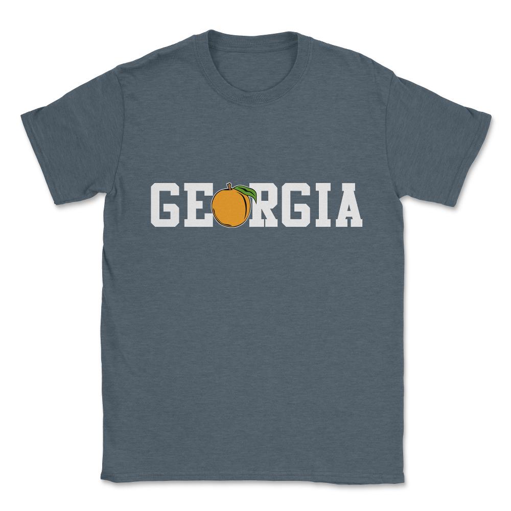 Georgia Peach Unisex T-Shirt - Dark Grey Heather