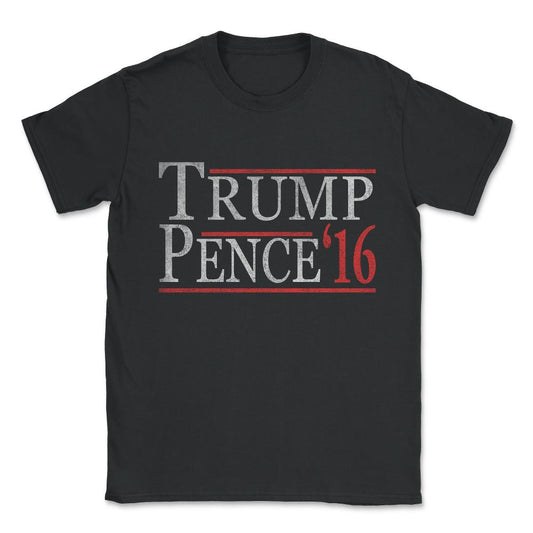 Vintage Donald Trump Mike Pence Unisex T-Shirt - Black