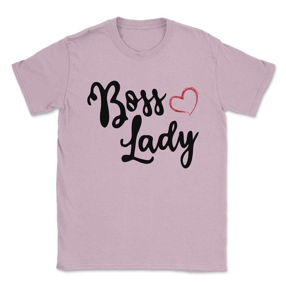 Boss Lady Gift Unisex T-Shirt - Light Pink
