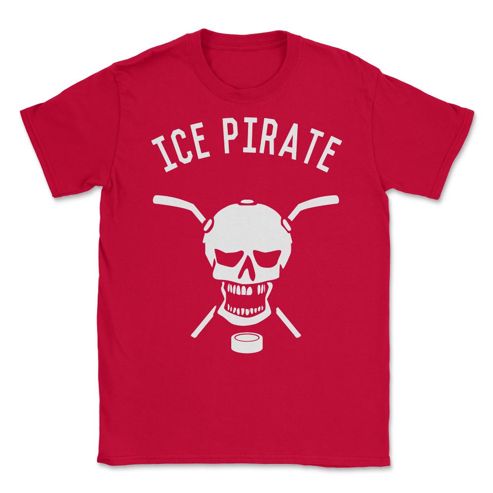 Ice Pirate Hockey Unisex T-Shirt - Red