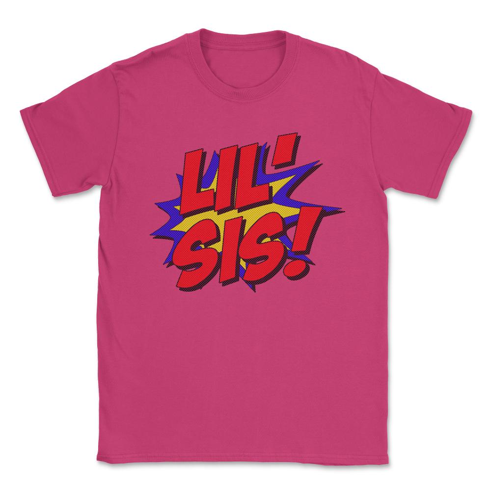 Superhero Lil Sis Unisex T-Shirt - Heliconia