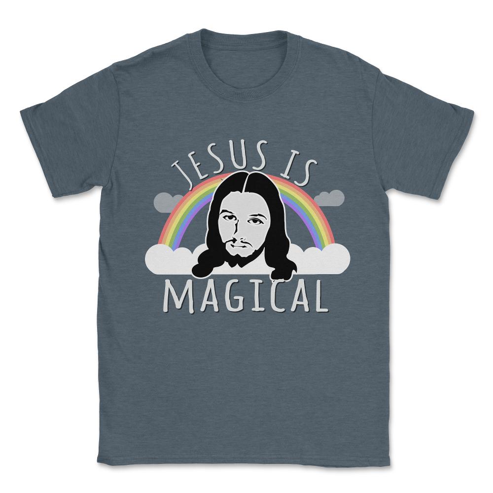 Jesus Is Magical Unisex T-Shirt - Dark Grey Heather