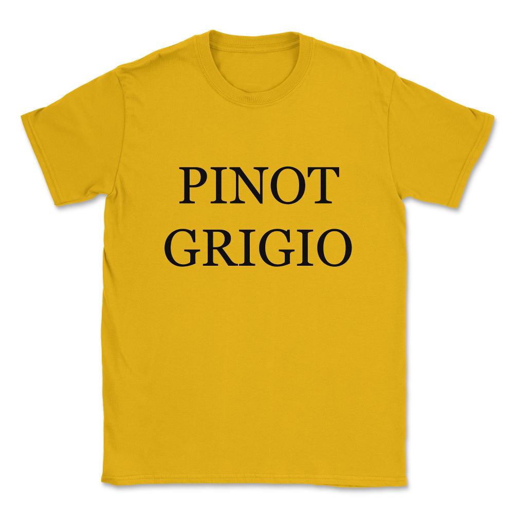 Pinot Grigio Wine Costume Unisex T-Shirt - Gold