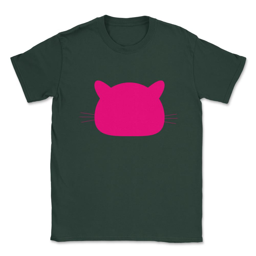Pink Pussy Cat Pusshyhat Unisex T-Shirt - Forest Green