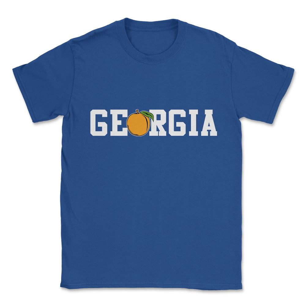 Georgia Peach Unisex T-Shirt - Royal Blue