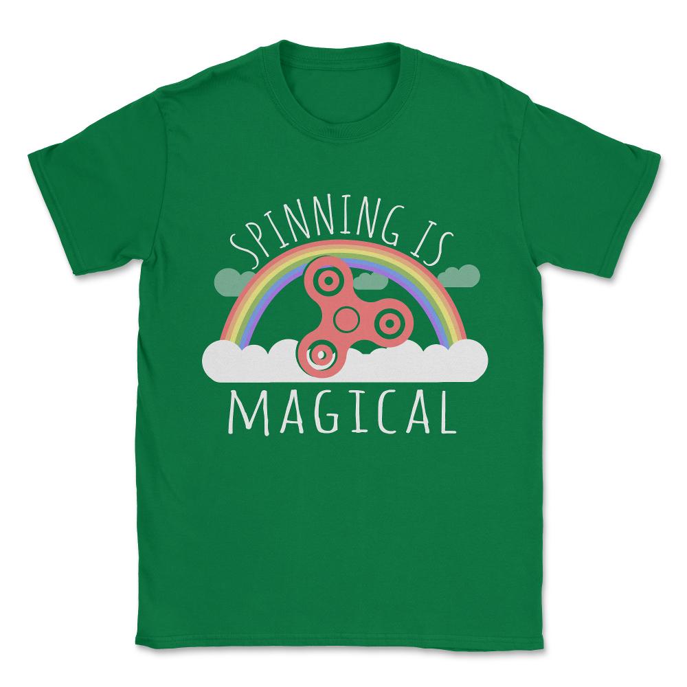 Fidget Spinning Is Magical Unisex T-Shirt - Green