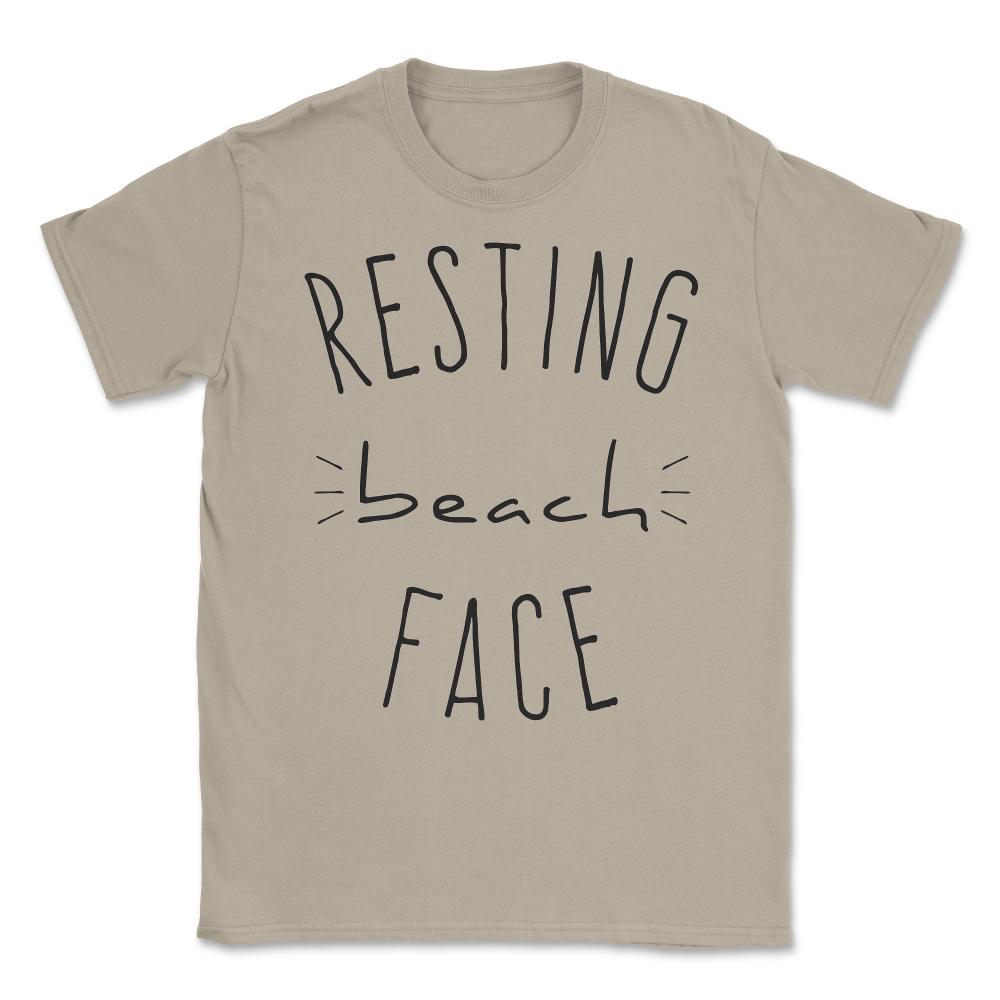 Resting Beach Face Unisex T-Shirt - Cream