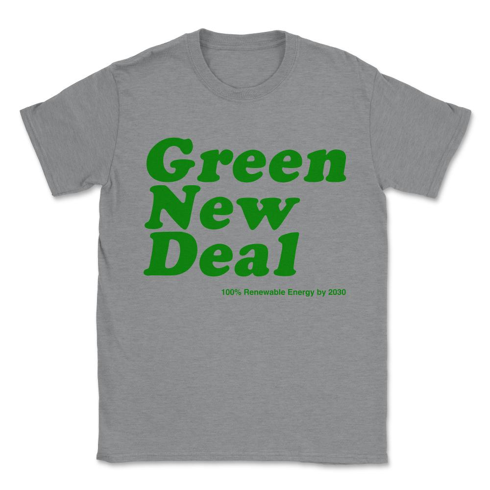 Green New Deal Unisex T-Shirt - Grey Heather