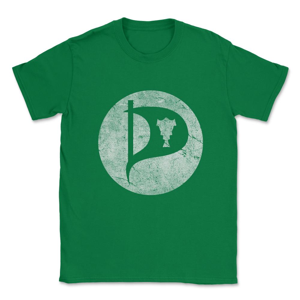 Iceland Pirate Party Vintage Unisex T-Shirt - Green