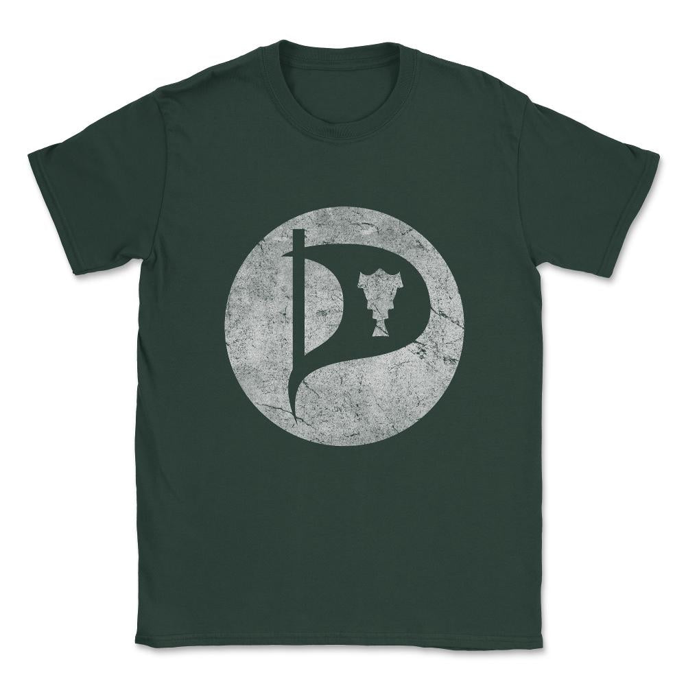 Iceland Pirate Party Vintage Unisex T-Shirt - Forest Green
