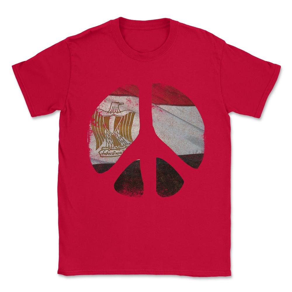 Peace Egypt Vintage Unisex T-Shirt - Red