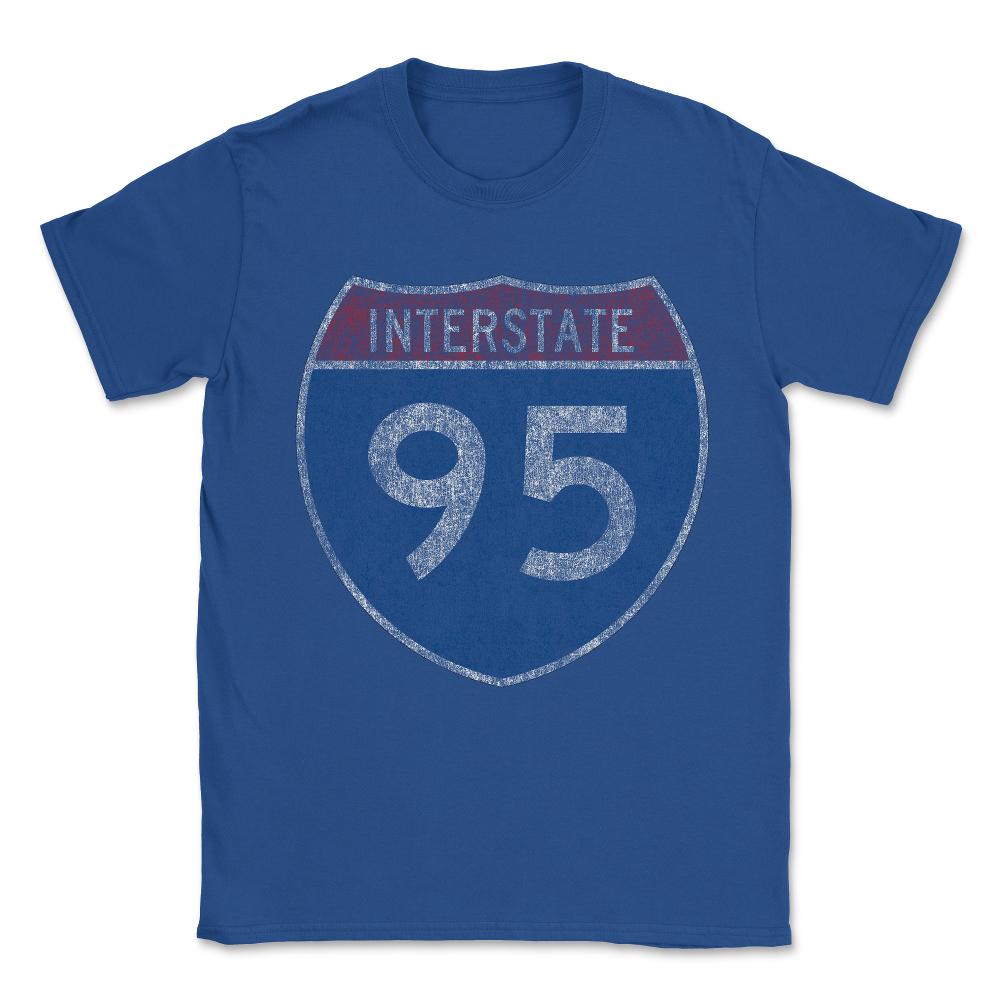 i95 Vintage Unisex T-Shirt - Royal Blue