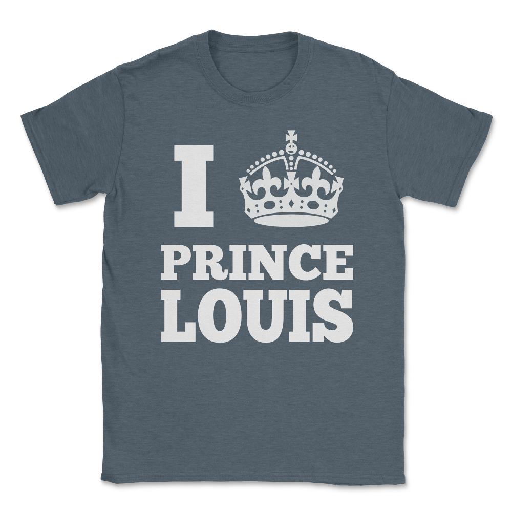 I Love Prince Louis Unisex T-Shirt - Dark Grey Heather