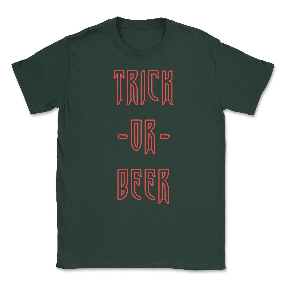 Trick Or Beer Unisex T-Shirt - Forest Green