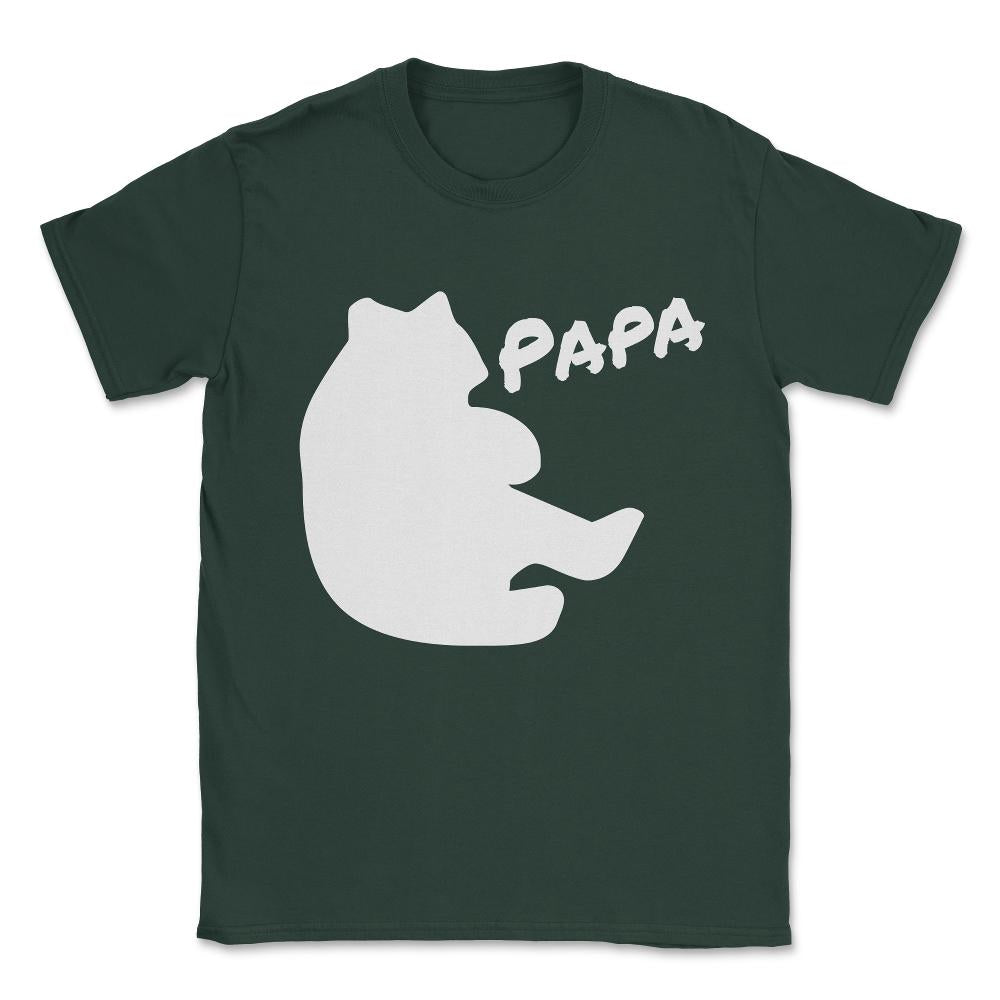 Papa Bear Unisex T-Shirt - Forest Green