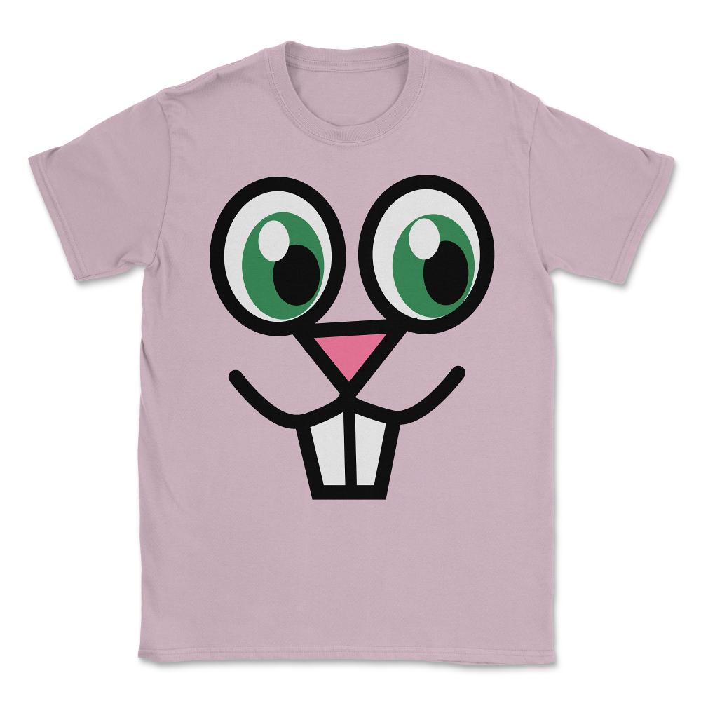 Easter Bunny Face Unisex T-Shirt - Light Pink