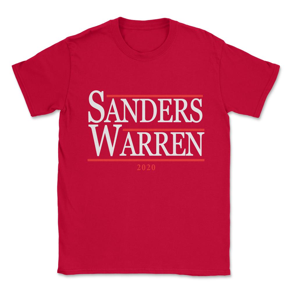Bernie Sanders Elizabeth Warren 2020 Unisex T-Shirt - Red
