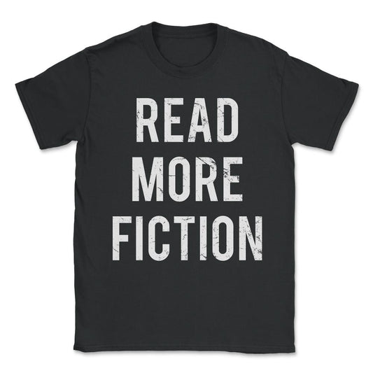 Vintage Read More Fiction Books Unisex T-Shirt - Black
