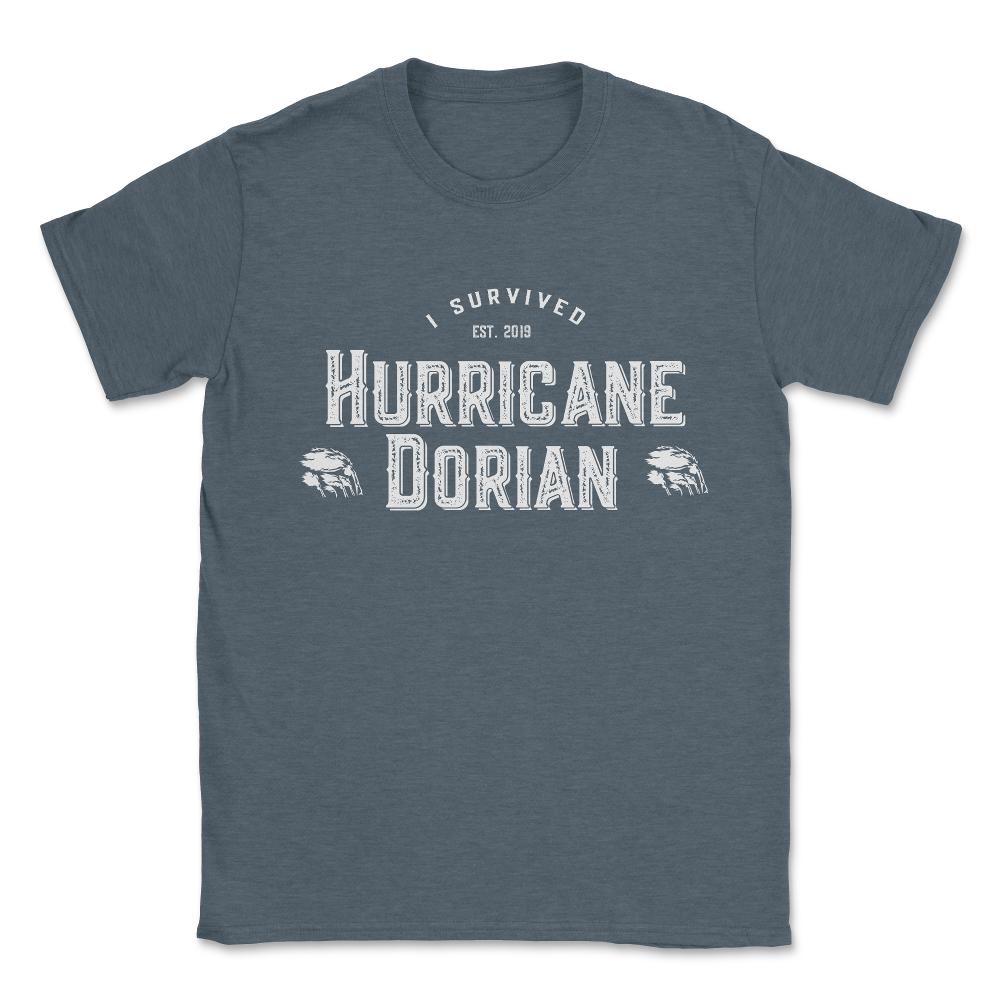 I Survived Hurricane Dorian 2019 Unisex T-Shirt - Dark Grey Heather