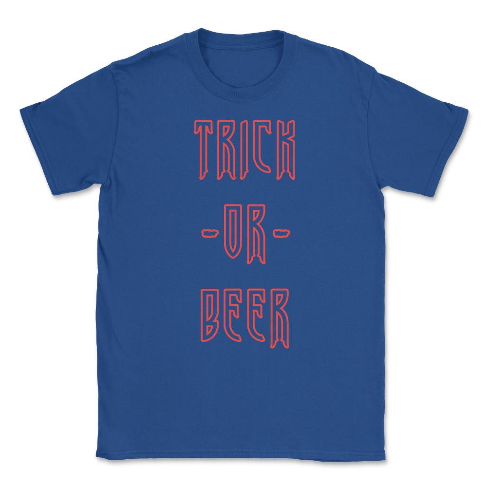 Trick Or Beer Unisex T-Shirt - Royal Blue