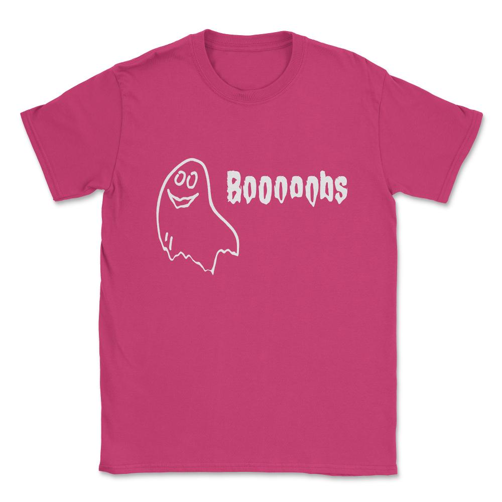 Booooobs Boo Halloween Ghost Unisex T-Shirt - Heliconia