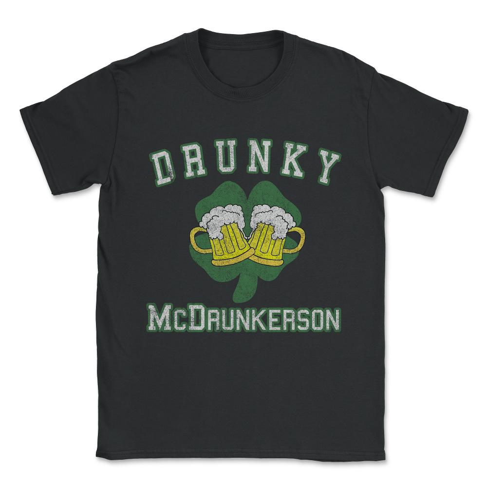 Drunky Mcdrunkerson Vintage Unisex T-Shirt - Black