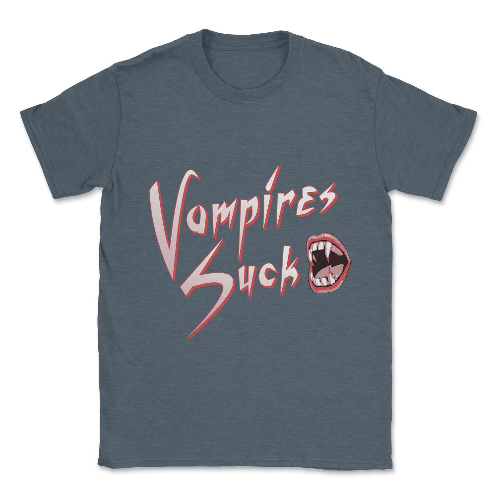 Vampires Suck Unisex T-Shirt - Dark Grey Heather