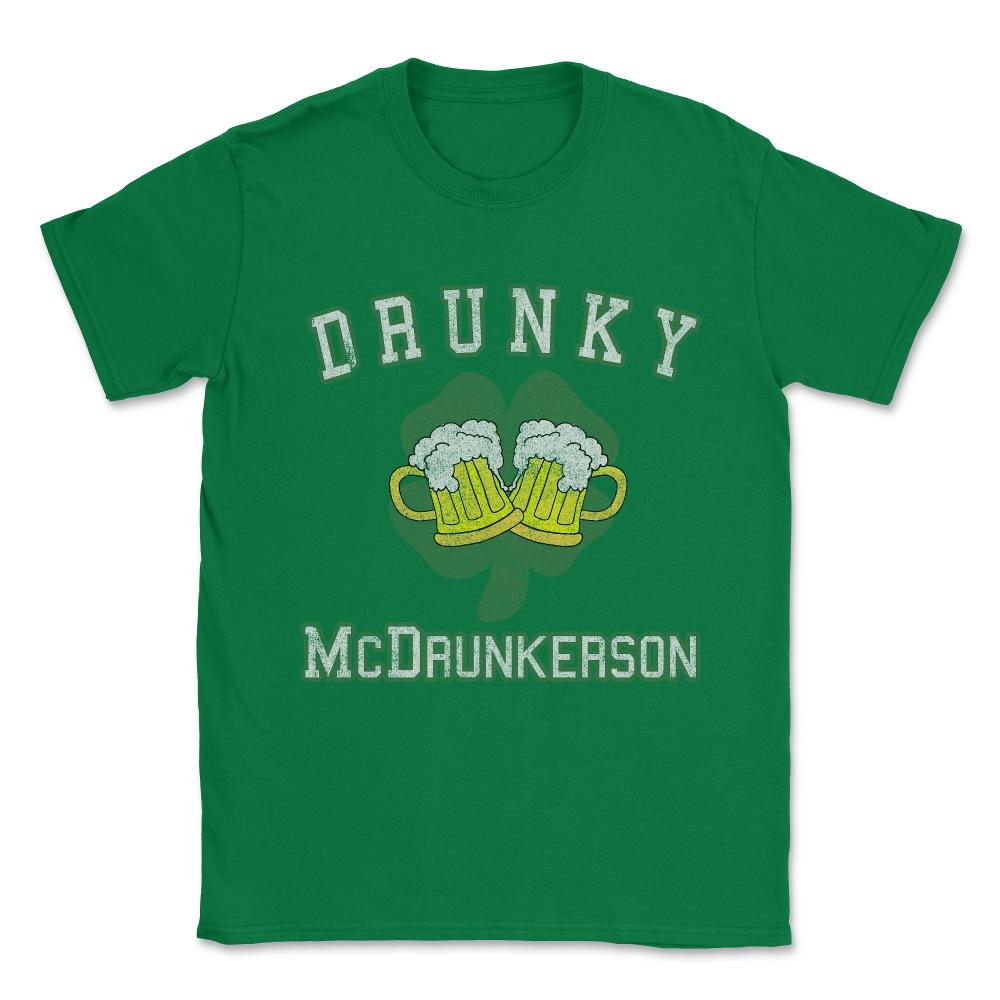 Drunky Mcdrunkerson Vintage Unisex T-Shirt - Green