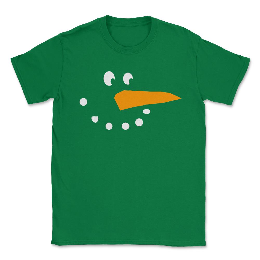 Christmas Snowman Unisex T-Shirt - Green