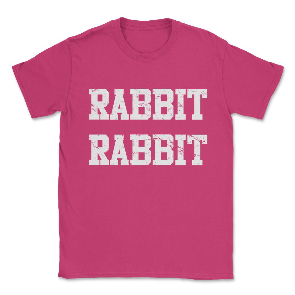Rabbit Rabbit Unisex T-Shirt - Heliconia