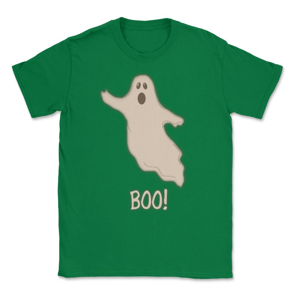 Boo The Ghost Unisex T-Shirt - Green