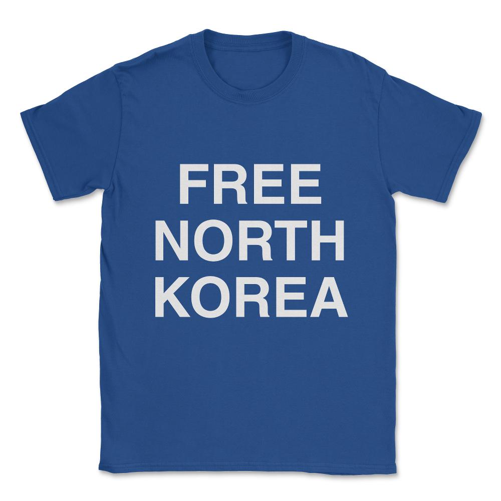 Free North Korea Unisex T-Shirt - Royal Blue