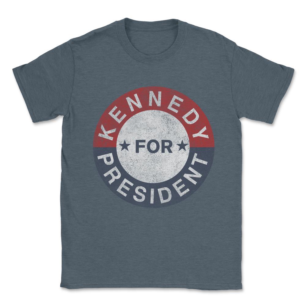 Vintage JFK Kennedy For President 1960 Unisex T-Shirt - Dark Grey Heather