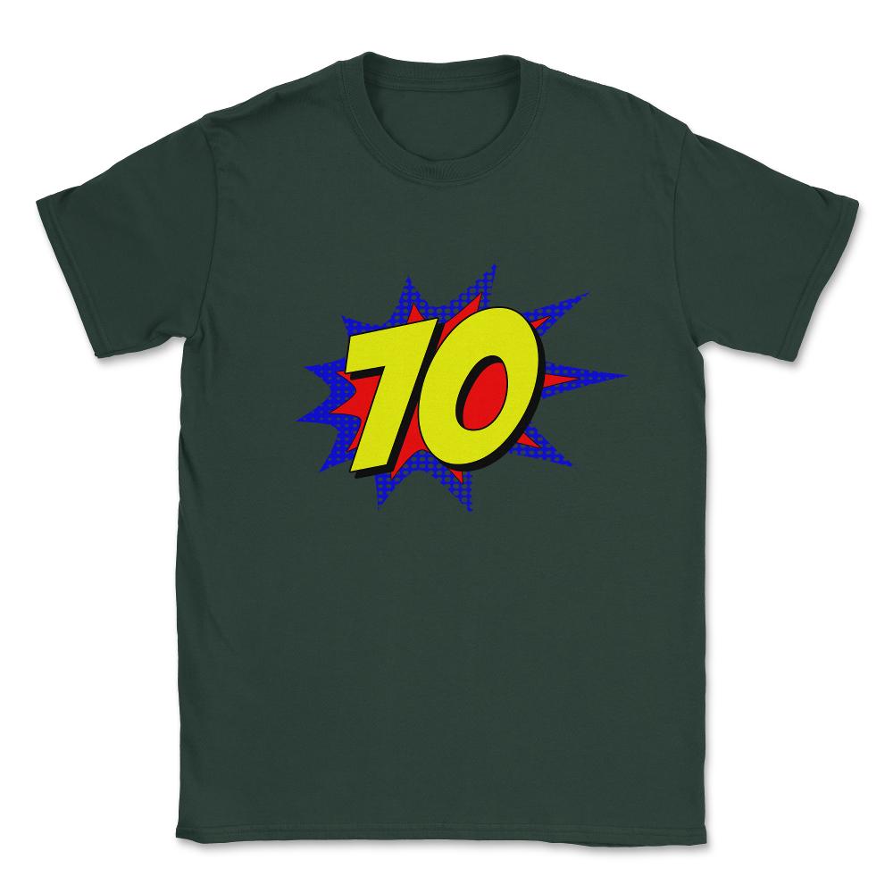 Superhero 70 Years Old Birthday Unisex T-Shirt - Forest Green