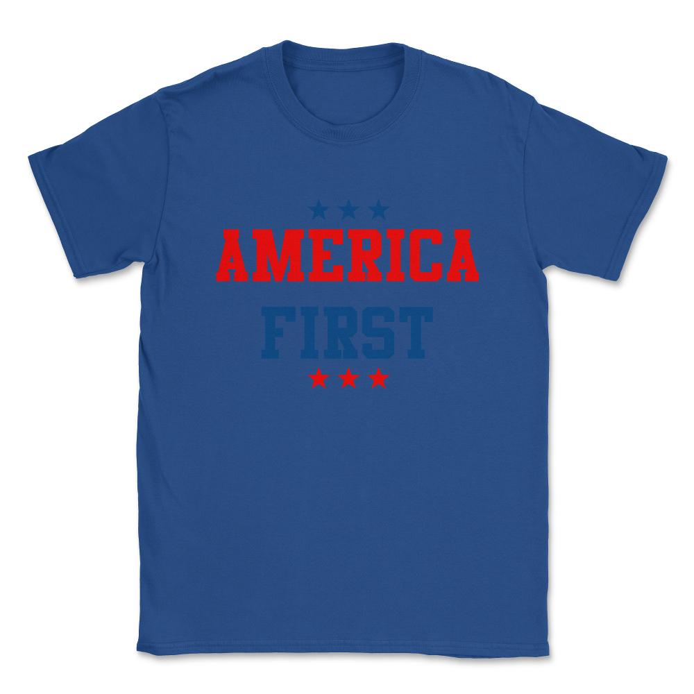 America First Unisex T-Shirt - Royal Blue