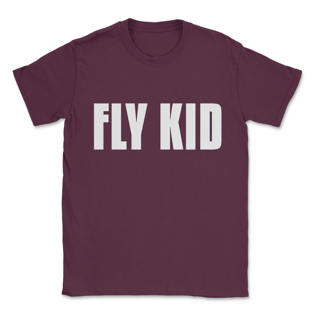 Fly Kid Funny Family Unisex T-Shirt - Maroon