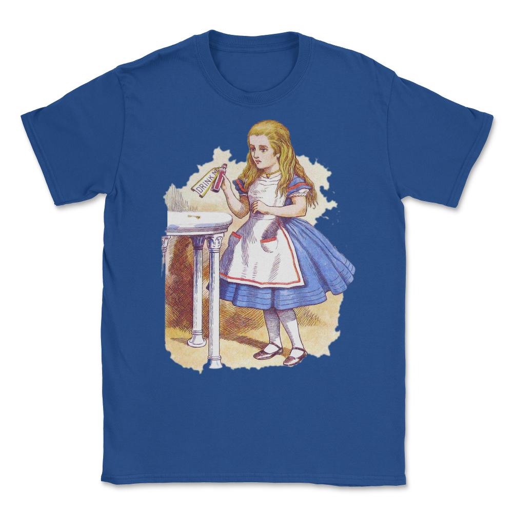 Alice In Wonderland Vintage Unisex T-Shirt - Royal Blue