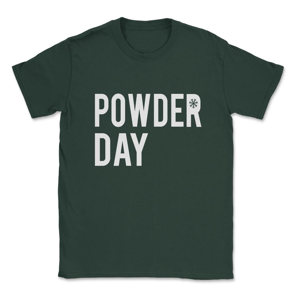Powder Day Unisex T-Shirt - Forest Green