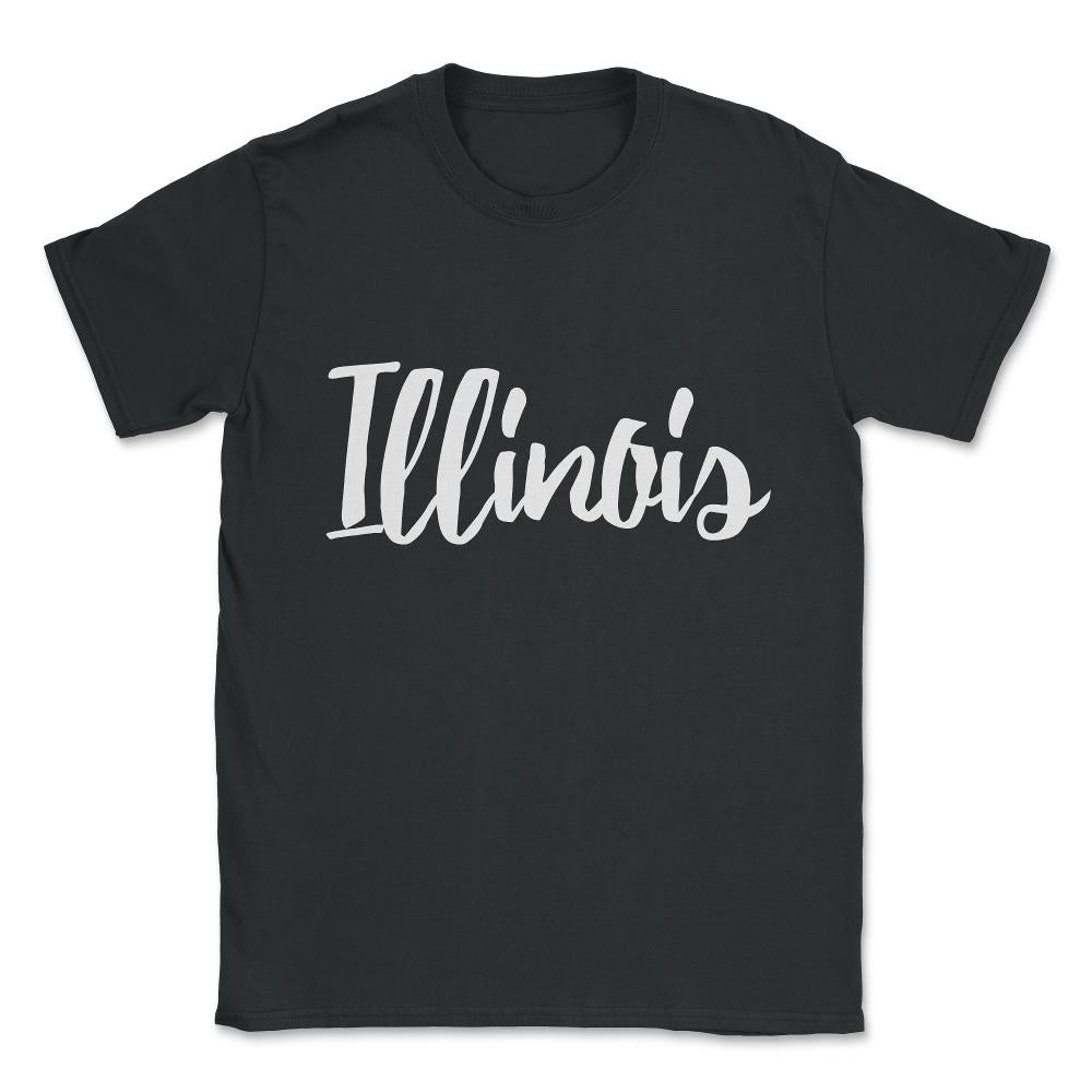 Illinois Unisex T-Shirt - Black