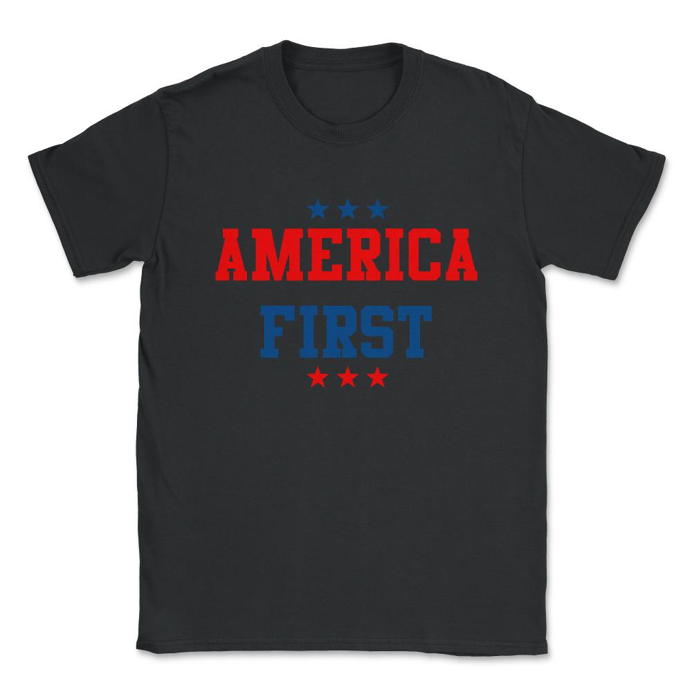 America First Unisex T-Shirt - Black