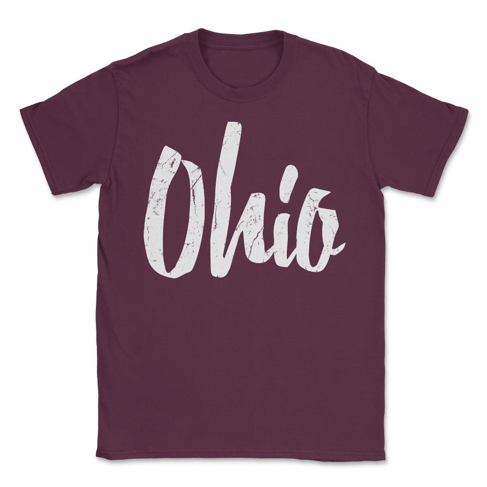 Ohio Unisex T-Shirt - Maroon